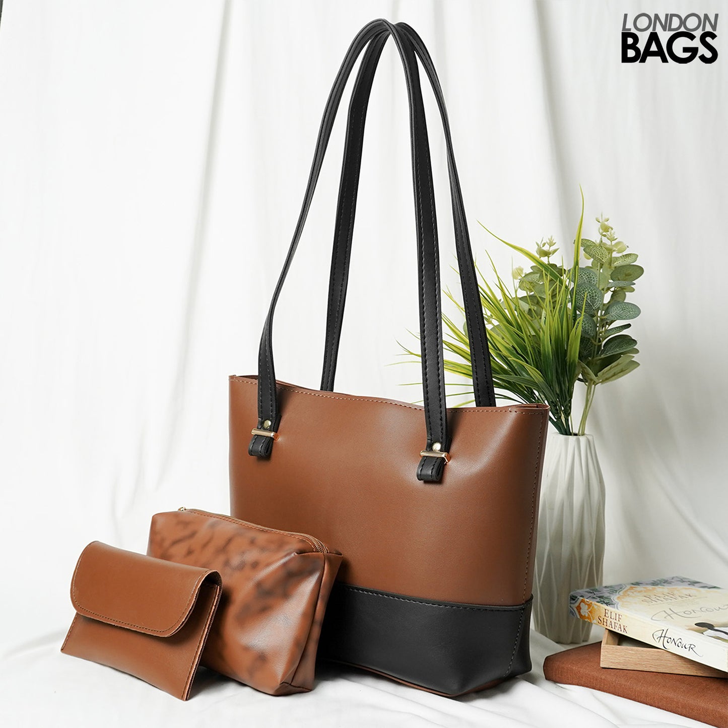 GRACE 3 PCS BROWN / BLACK
