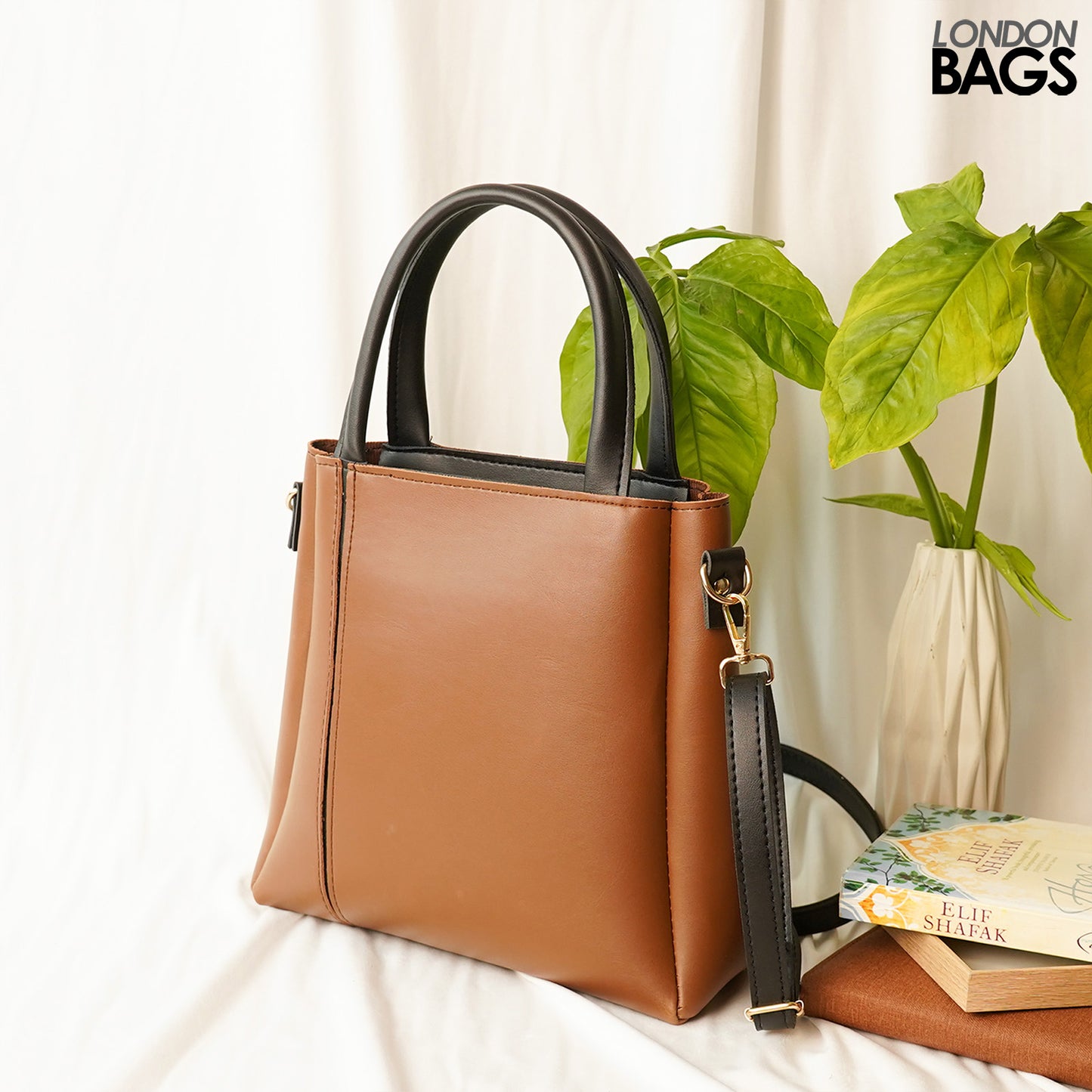 Vase bag Brown