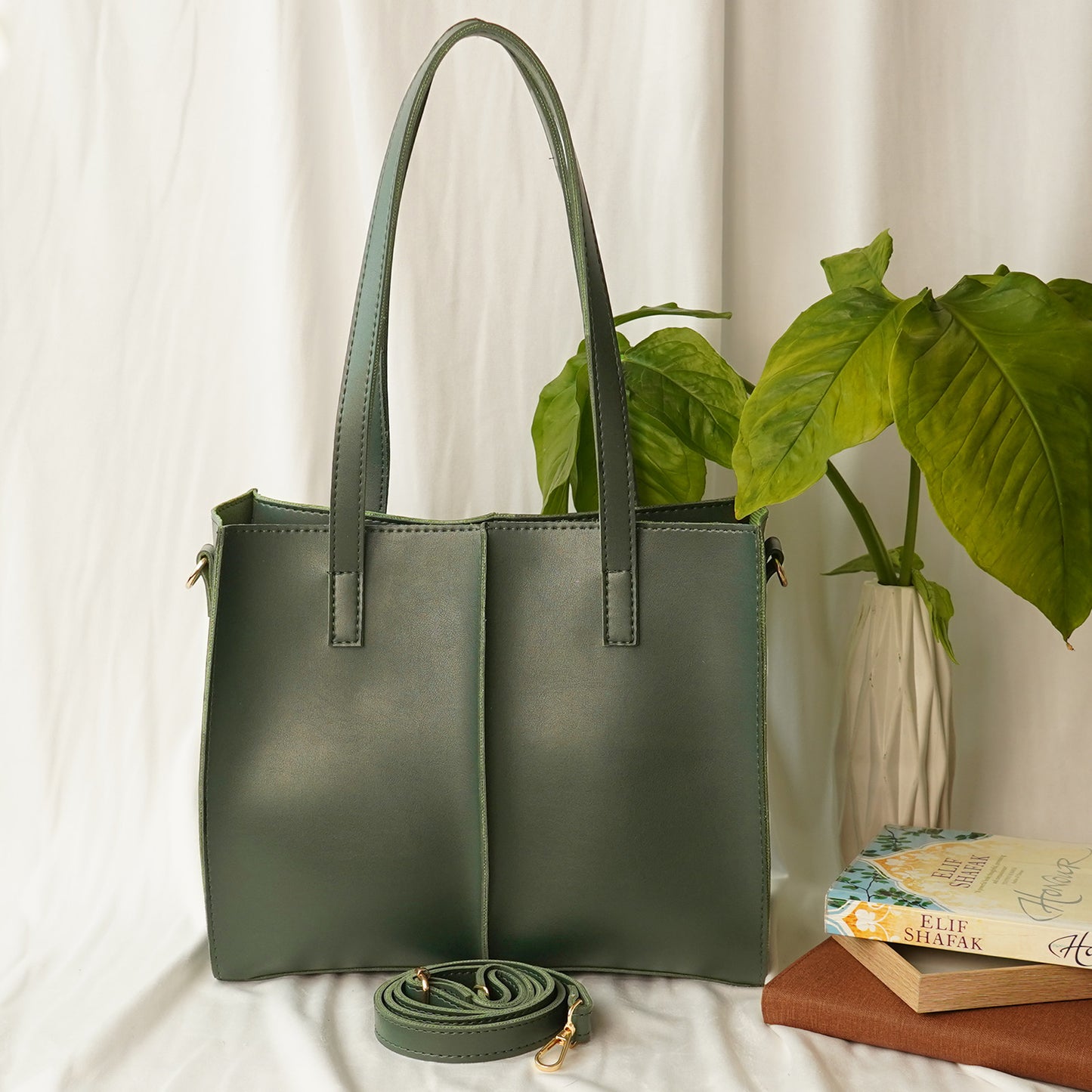 Work tote Bag set of 3 Green