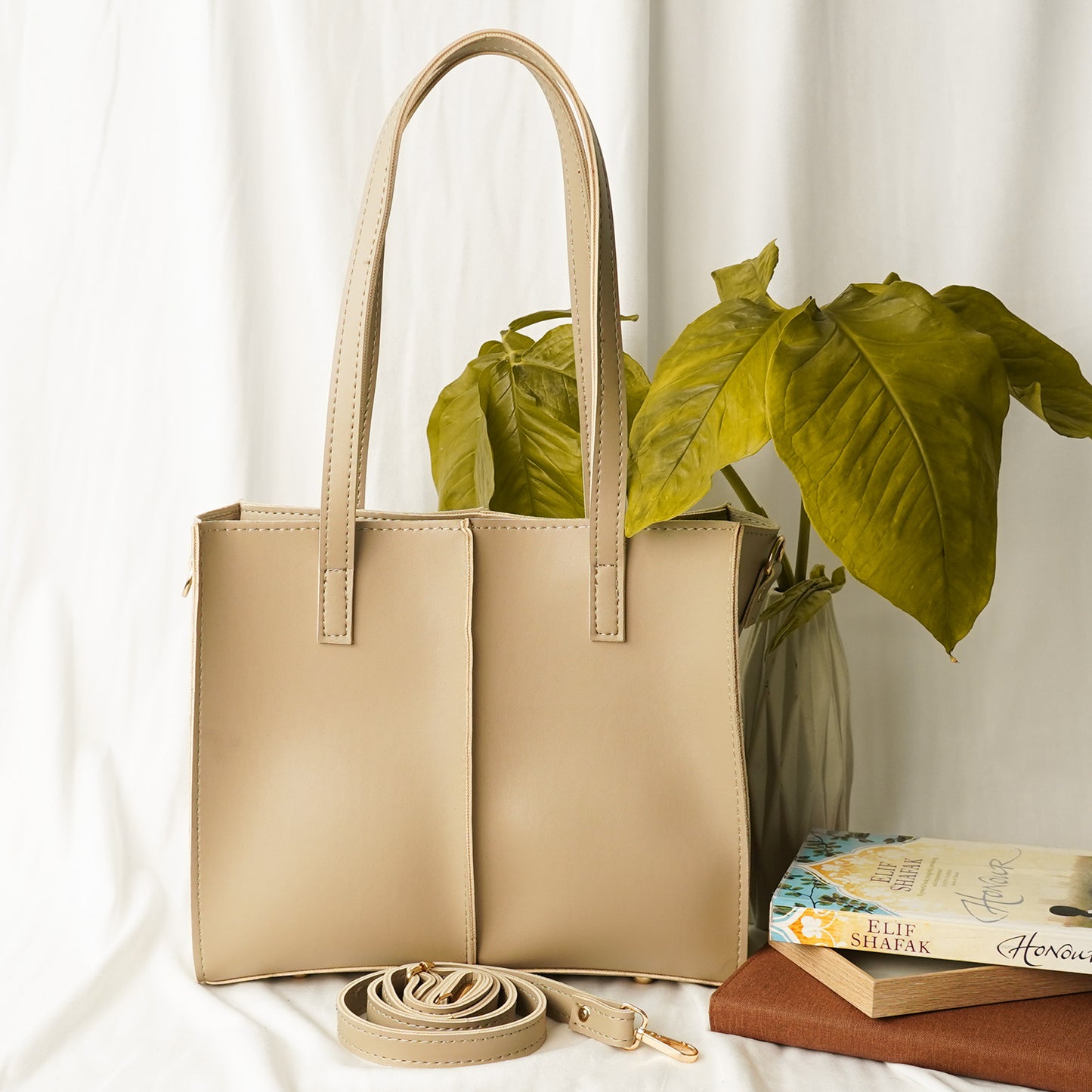 Work tote Bag set of 3 Beige