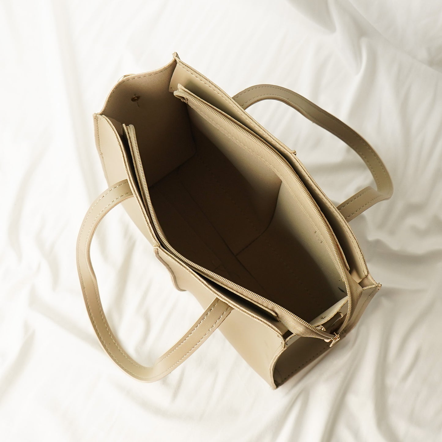 Work tote Bag set of 3 Beige