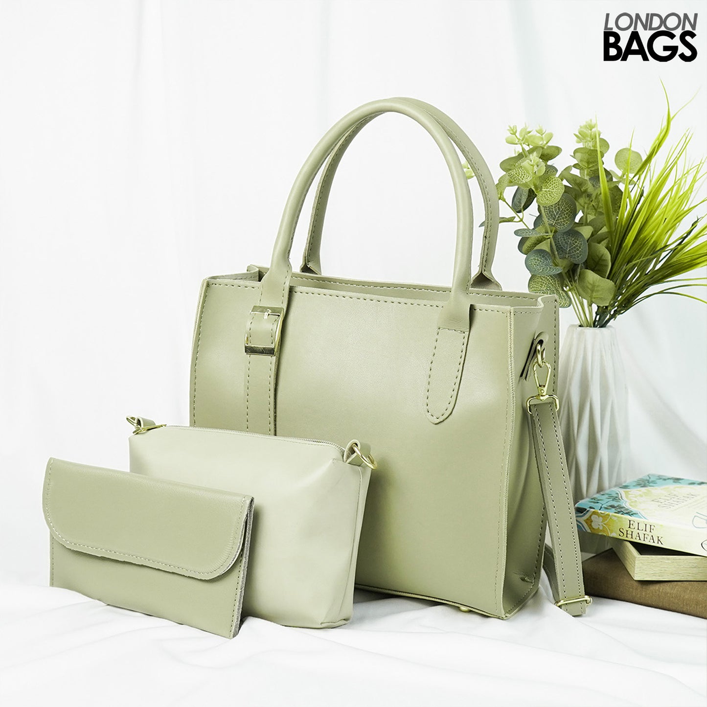 Posh set of 3 Bag beige