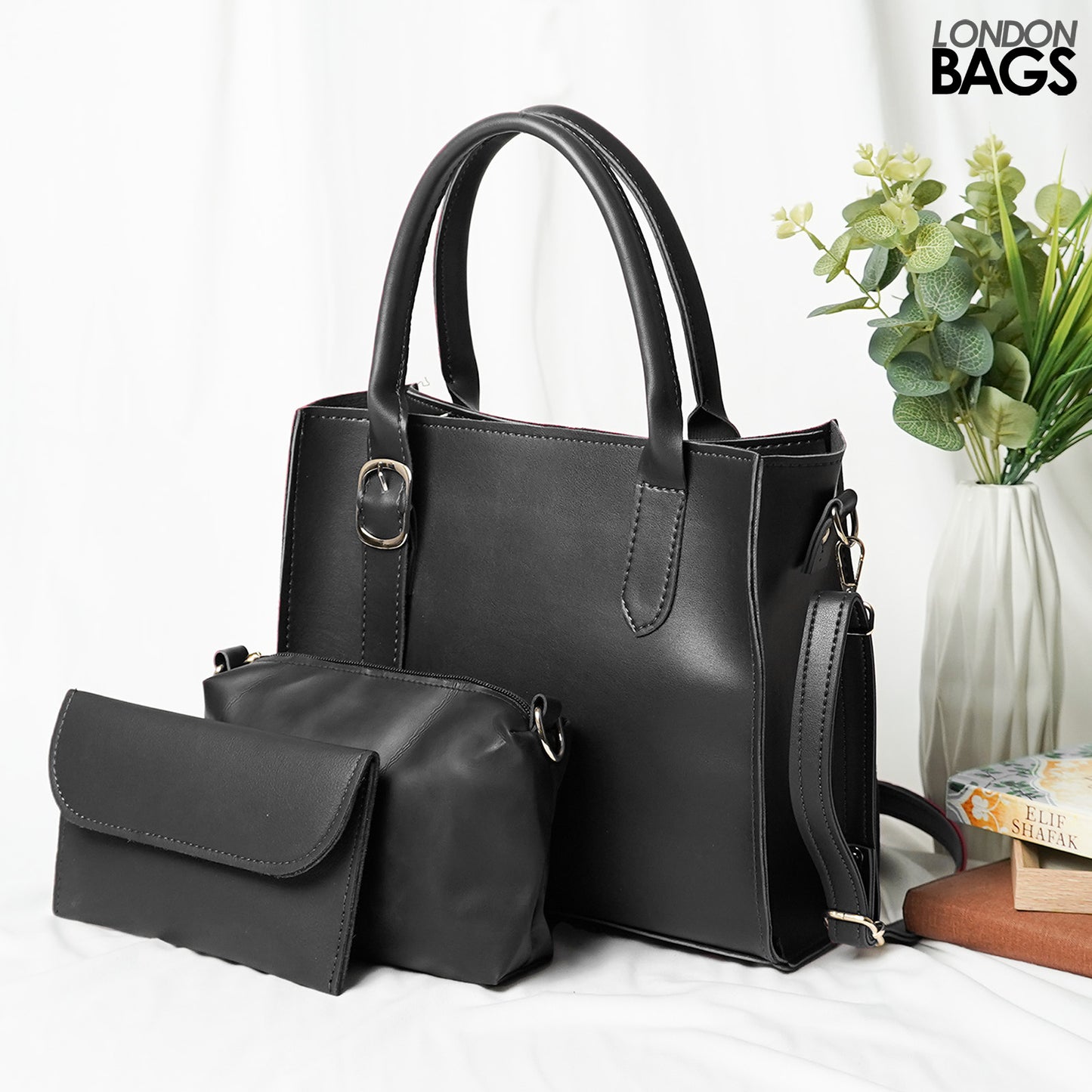 Posh set of 3 Bag black