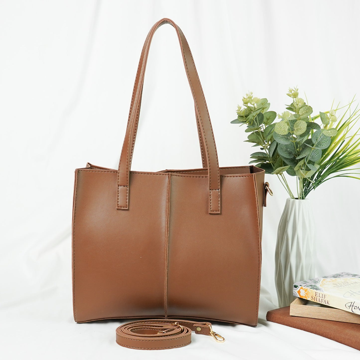 Work tote Bag set of 3 Brown