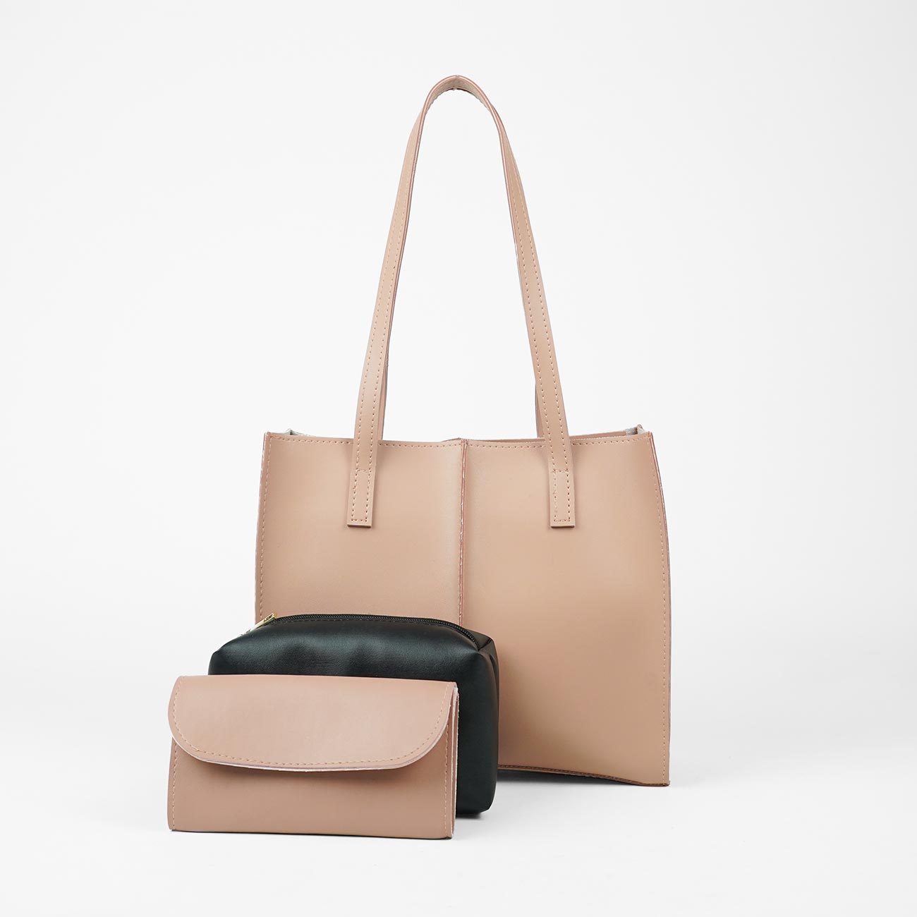 Work tote Bag set of 3 Peach