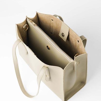 Multi compartment Stachel Bag Beige