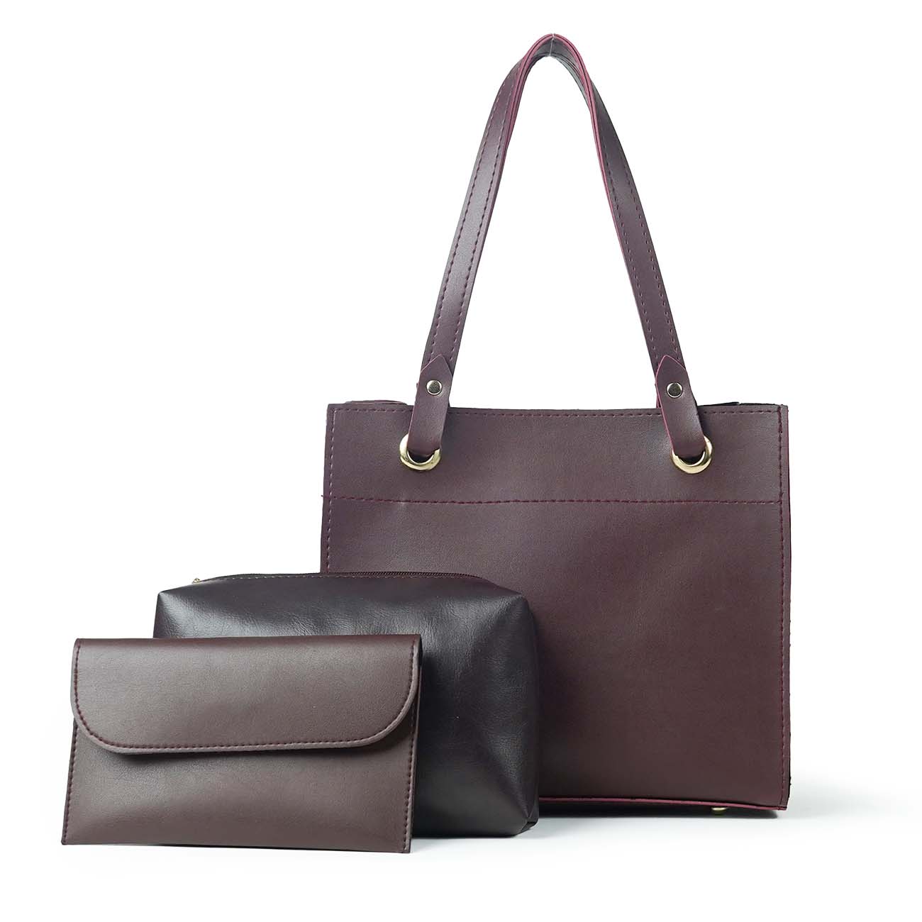 Sydney Bag Set of 3 Maroon