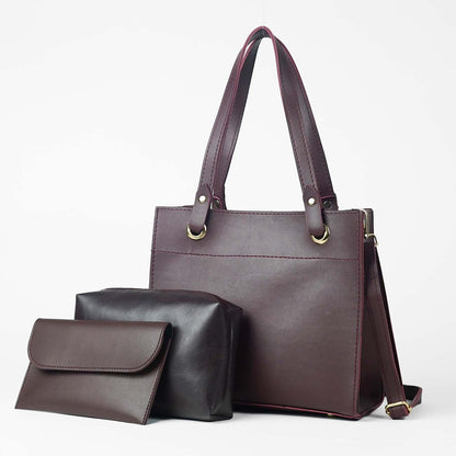 Sydney Bag Set of 3 Maroon