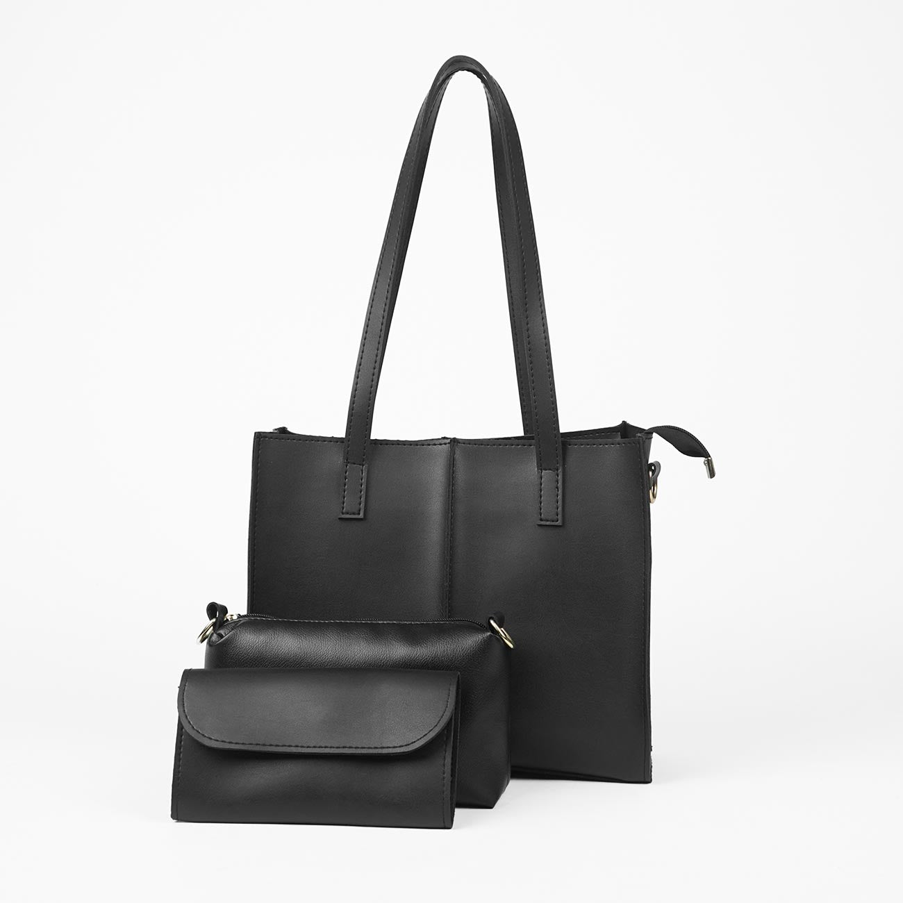 Work tote Bag Set of 3 Black