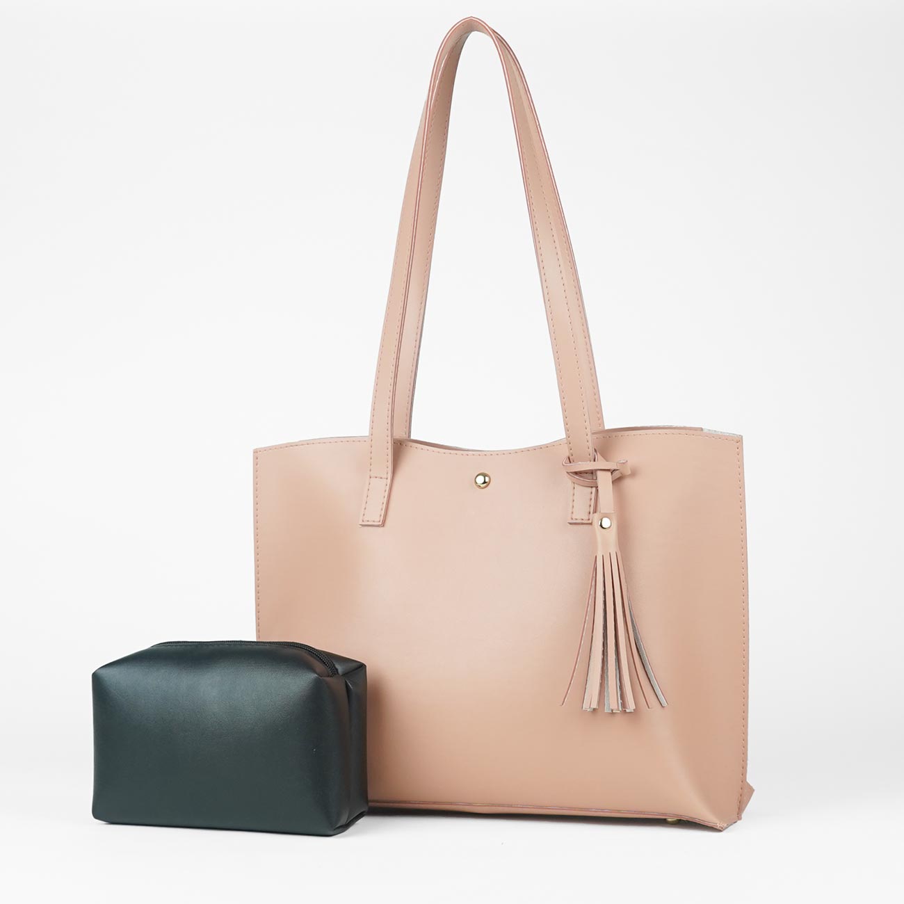 Livik tote set of 2 bag peach